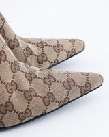 Gucci Monogram Knee High Boots - EU 38