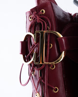 Dior Monogram Red Patent CD Boots - EU 39