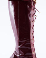 Dior Monogram Red Patent CD Boots - EU 39
