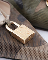 Dior Camouflage Lock and Key Slingback Heels - EU 38