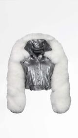 Dior Python Leather & Ostrich Fur Jacket