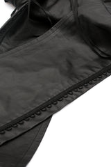 Dior Logo Plate Leather Trousers