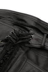 Dior Logo Plate Leather Trousers