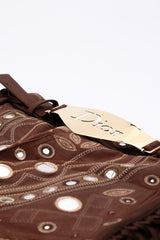 Dior Logo Plate Leather Trousers
