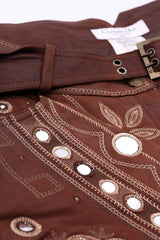 Dior Logo Plate Leather Trousers