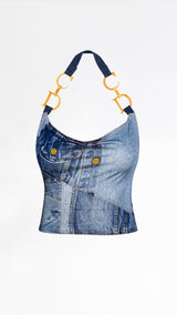 Dior Trompe L'oeil Halter Neck Top - Rare