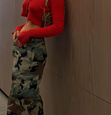 Vintage Camouflage Cargo Trousers