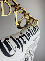 Dior Galliano Newspaper Mini Saddle Bag
