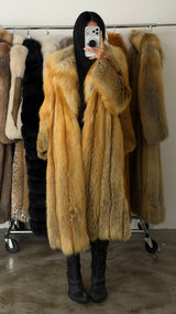 Vintage Golden Island Fox Fur Coat