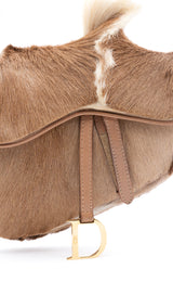 Dior Mohawk Fur Mini Saddle Bag
