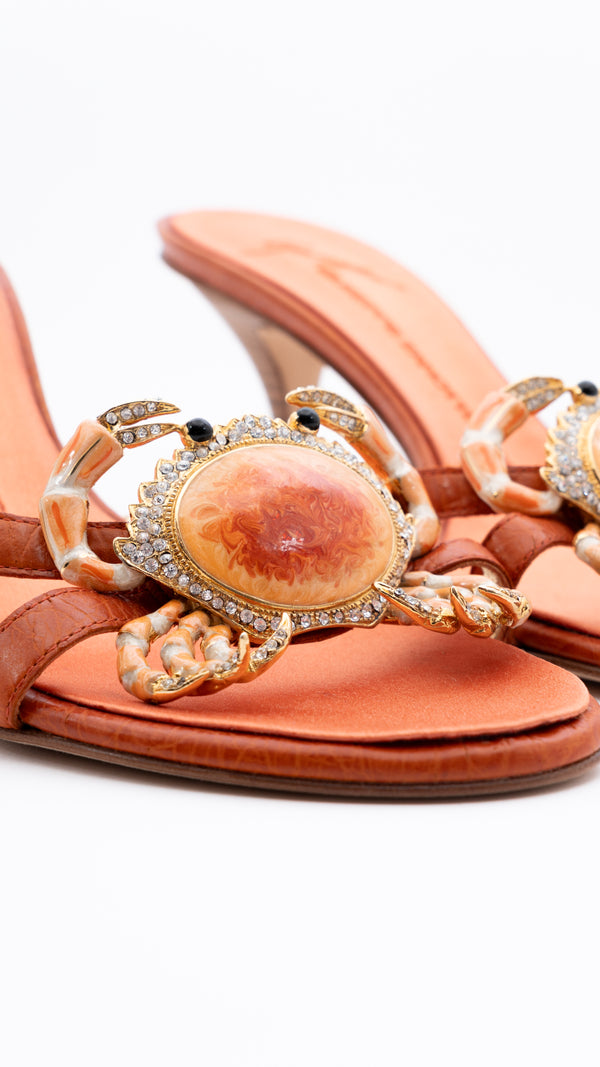 Giuseppe Zanotti Rhinestone Crab Heels