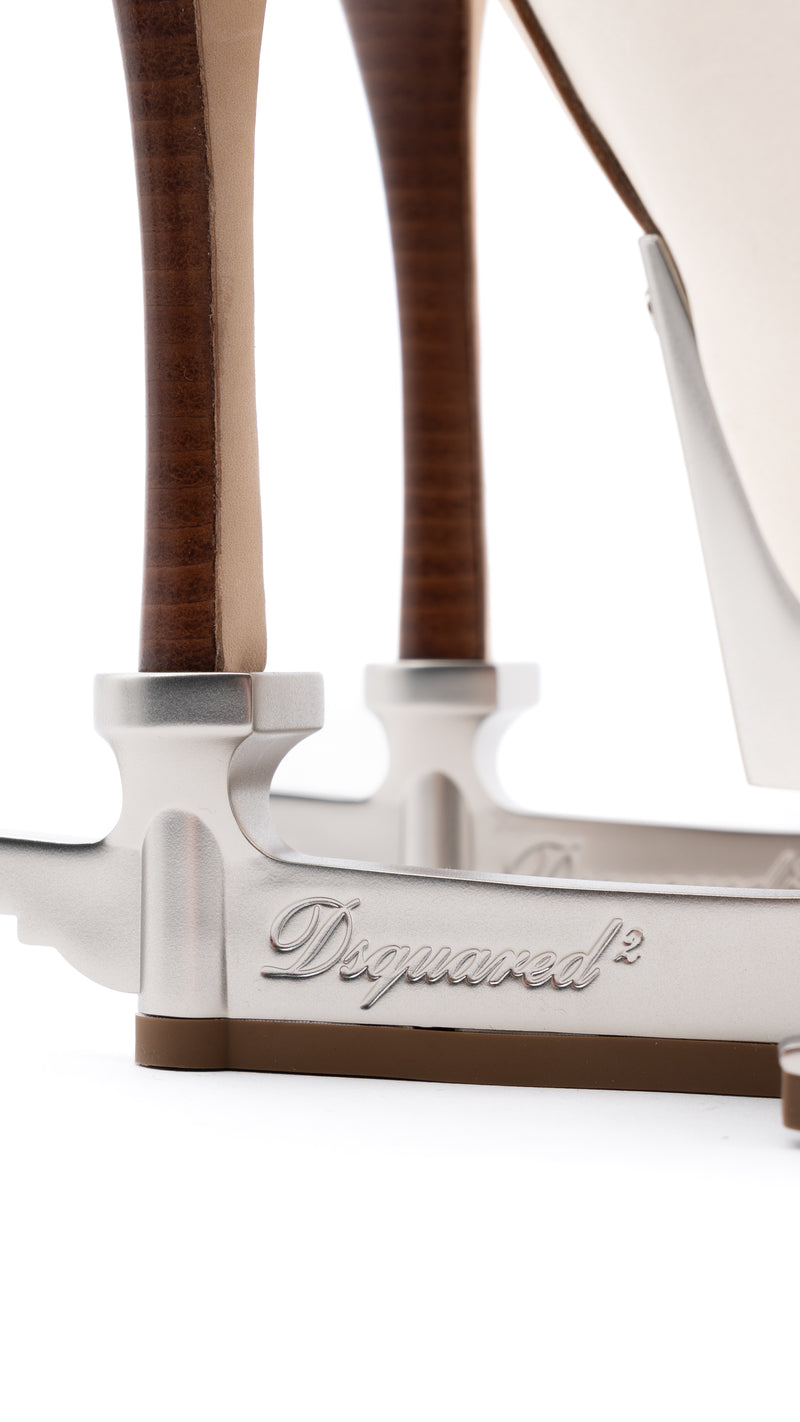 Dsquared2 Calfskin Leather Skate Boots