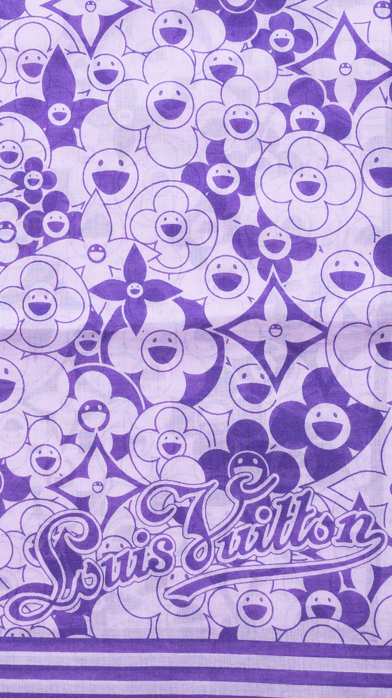 Louis Vuitton X Takashi Murakami Cosmic Blossom Scarf