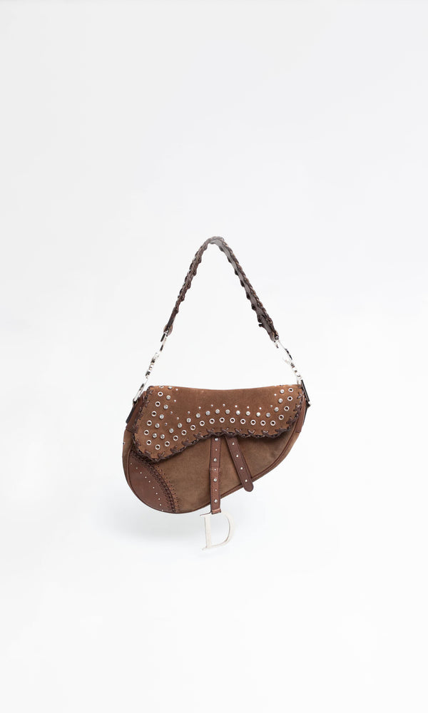 Dior Studded Saddle Bag