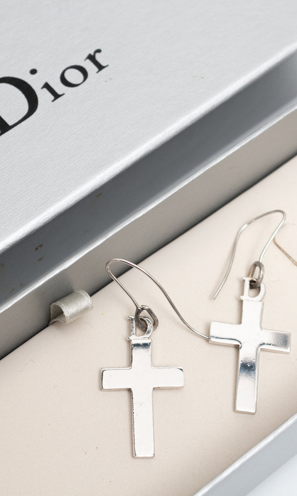 Dior Cross Earrings