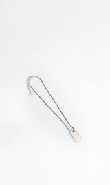 Dior Tag Rhinestone Necklace