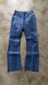 Python Leather Trousers