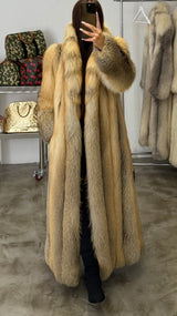 Vintage Golden Island Fox Fur Coat