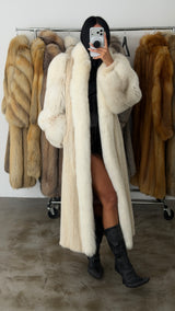 Vintage Fox & Mink Fur Coat