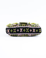 Fendi Lizard Trimmed Beaded Baguette