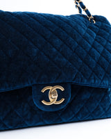 Chanel Velvet XXL Airline Classic Flap Bag