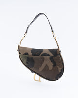 Dior Camo Saddle Bag
