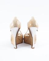 Dior Crocodile Embossed Heels - EU 39