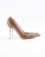 Gianmarco Lorenzi Python Leather Heels - EU 38