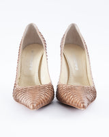 Gianmarco Lorenzi Python Leather Heels - EU 38