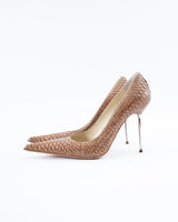 Gianmarco Lorenzi Python Leather Heels - EU 38