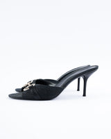 Gucci Monogram Horsebit Heels - EU 38.5