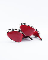 Christian Louboutin Zebra Print Calf Hair Heels - EU 39