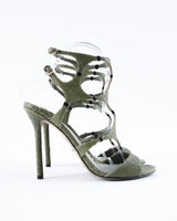 Sergio Rossi Pelle Broadway Python Heels - EU 37.5