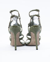 Sergio Rossi Pelle Broadway Python Heels - EU 37.5
