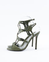 Sergio Rossi Pelle Broadway Python Heels - EU 37.5