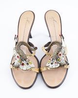 Giuseppe Zanotti Embellished Elephant Heels - EU 40