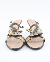 Giuseppe Zanotti Embellished Elephant Heels - EU 40