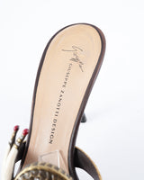 Giuseppe Zanotti Embellished Elephant Heels - EU 40