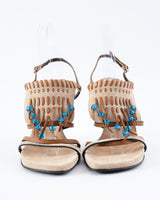 Casadei Suede Beaded Heels - EU 38