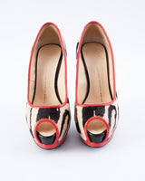 Giuseppe Zanotti Calf Hair Zebra Print Heels - EU 37