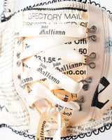 John Galliano Newspaper Bra & Thong Set