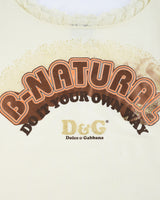 Dolce & Gabbana B-Natural Lace Trim Logo Tank Top