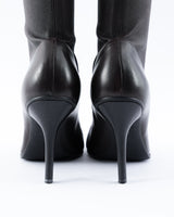 Dior Leather Knee High Logo Boots - EU 37