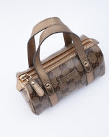 Gucci Monogram Crystal Joy Mini Boston Bag
