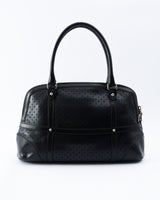 Gucci GG Reins Perforated Leather Shoulder Bag