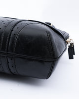Gucci GG Reins Perforated Leather Shoulder Bag