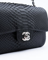 Chanel Python Leather Mini Classic Flap Bag
