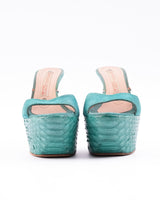 Gianmarco Lorenzi Embossed Python Leather Heels - EU 36