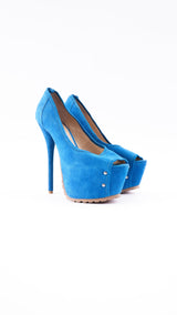 Gianmarco Lorenzi Suede Heels - EU 38