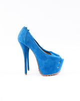 Gianmarco Lorenzi Suede Heels - EU 38